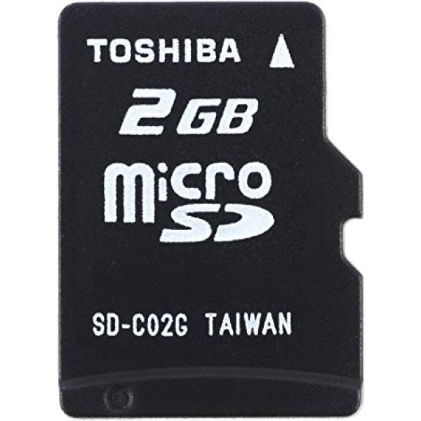 TOSHIBA MicroSD 2GB Class4 Memory Card with Adapter ذاكرة توشيبا 2جيجا للتحميل جميع البيانات مناسبة للكاميرات والجوال 